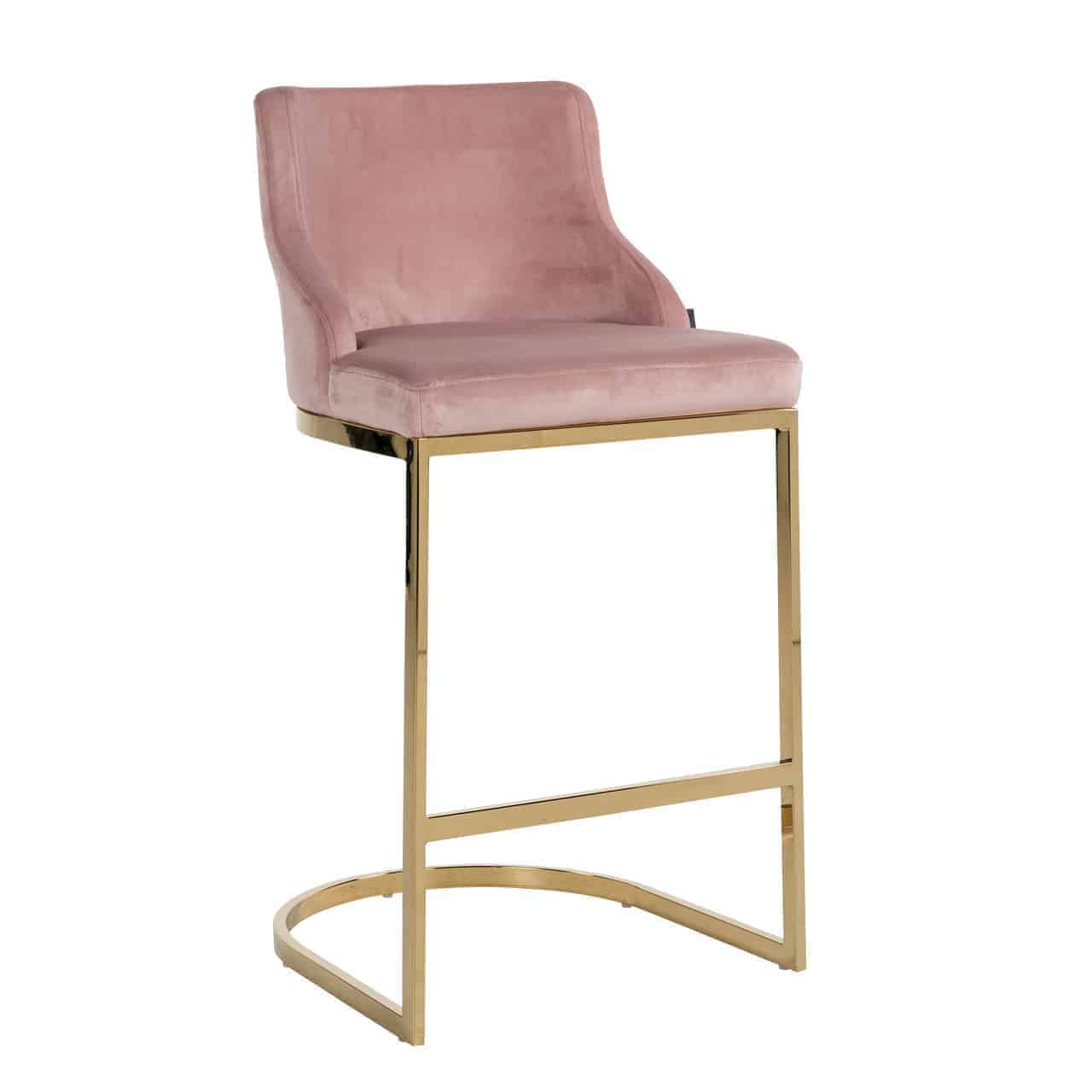 pink bar stool next